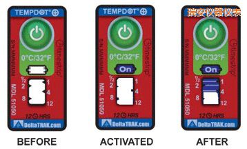 瑞安溫度指示標(biāo)簽 累計(jì)上升時(shí)間/溫度的標(biāo)簽